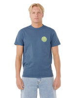 The Rip Curl Mens Wettie Icon T-Shirt in Light Navy
