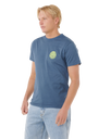 The Rip Curl Mens Wettie Icon T-Shirt in Light Navy