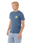 The Rip Curl Mens Wettie Icon T-Shirt in Light Navy