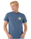 The Rip Curl Mens Wettie Icon T-Shirt in Light Navy