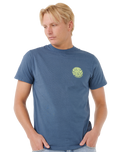 The Rip Curl Mens Wettie Icon T-Shirt in Light Navy