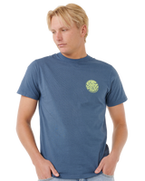 The Rip Curl Mens Wettie Icon T-Shirt in Light Navy