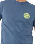 The Rip Curl Mens Wettie Icon T-Shirt in Light Navy