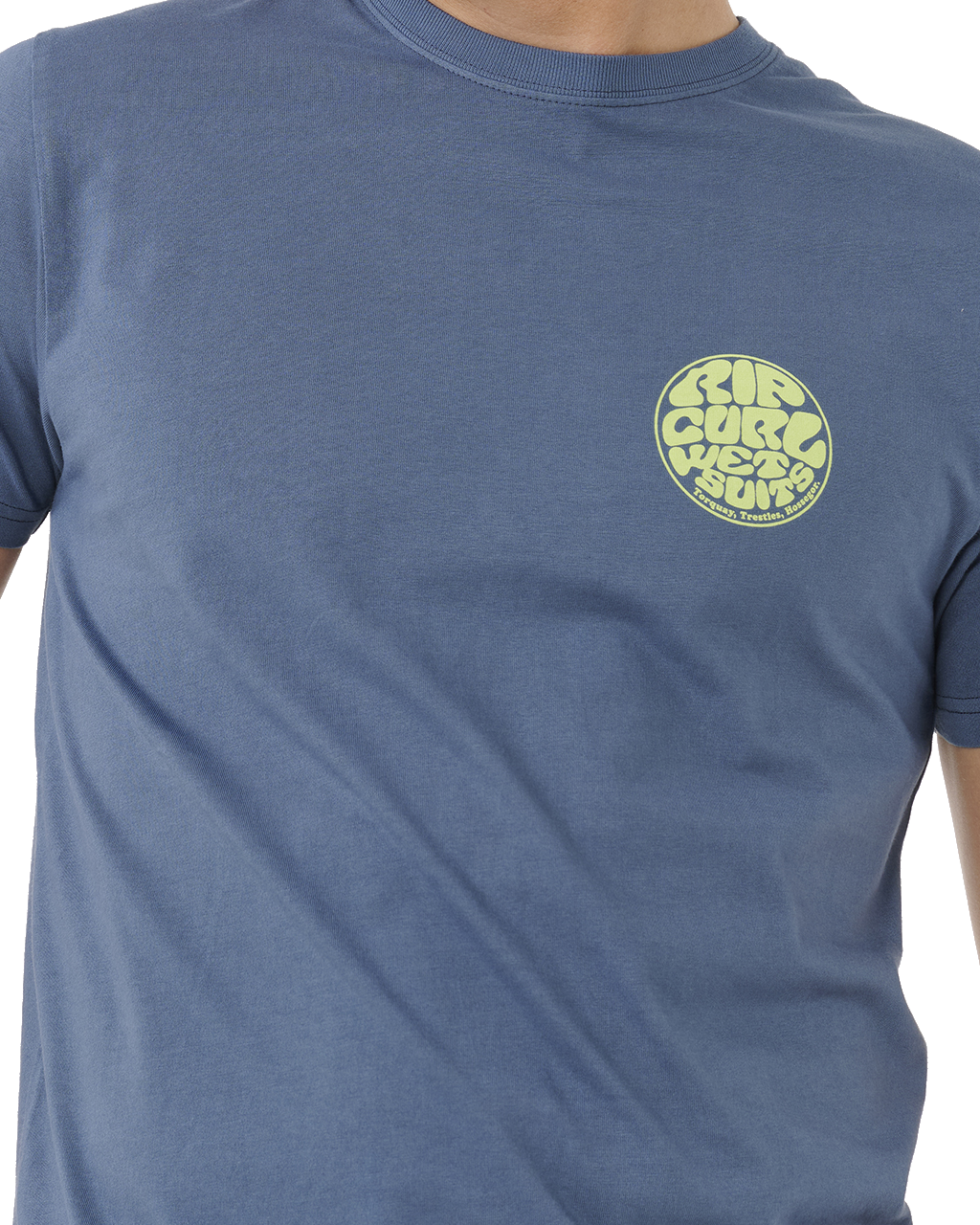 The Rip Curl Mens Wettie Icon T-Shirt in Light Navy