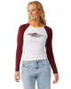 Island Dreams Raglan Long Sleeve T-Shirt in White