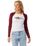 Island Dreams Raglan Long Sleeve T-Shirt in White