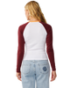 Island Dreams Raglan Long Sleeve T-Shirt in White