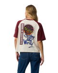 The Rip Curl Womens Surf The World Oversize T-Shirt in Bone