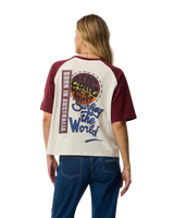 The Rip Curl Womens Surf The World Oversize T-Shirt in Bone