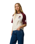 The Rip Curl Womens Surf The World Oversize T-Shirt in Bone