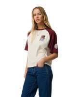 The Rip Curl Womens Surf The World Oversize T-Shirt in Bone