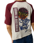 The Rip Curl Womens Surf The World Oversize T-Shirt in Bone