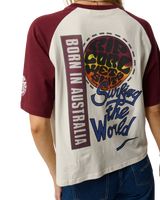 The Rip Curl Womens Surf The World Oversize T-Shirt in Bone