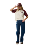 The Rip Curl Womens Surf The World Oversize T-Shirt in Bone