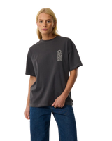 Search Series Oversized T-Shirt in Washed Black