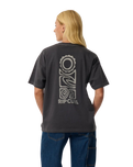 Search Series Oversized T-Shirt in Washed Black