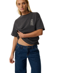 Search Series Oversized T-Shirt in Washed Black