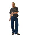 Search Series Oversized T-Shirt in Washed Black