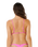 Premium Surf Banded Fixed Tri Bikini Top in Super Pink