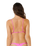 Premium Surf Banded Fixed Tri Bikini Top in Super Pink