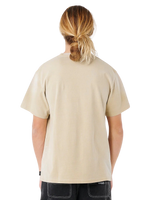 Medina Distressed T-Shirt in Khaki Sand