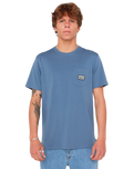 Sportline Badge T-Shirt in Bluefin