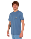 Sportline Badge T-Shirt in Bluefin