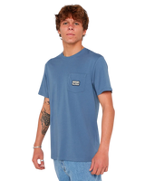 Sportline Badge T-Shirt in Bluefin