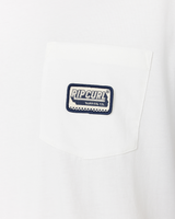 Sportline Badge T-Shirt in Bone