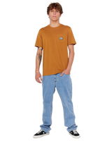 Sportline Badge T-Shirt in Bronze