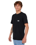 The Rip Curl Mens Sportline Badge T-Shirt in Black