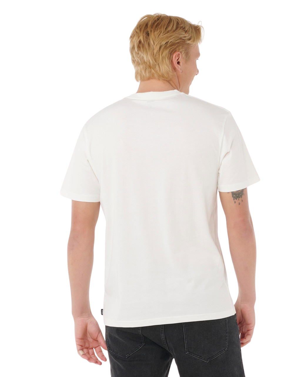 The Rip Curl Mens Surf Revival Station T-Shirt in Bone