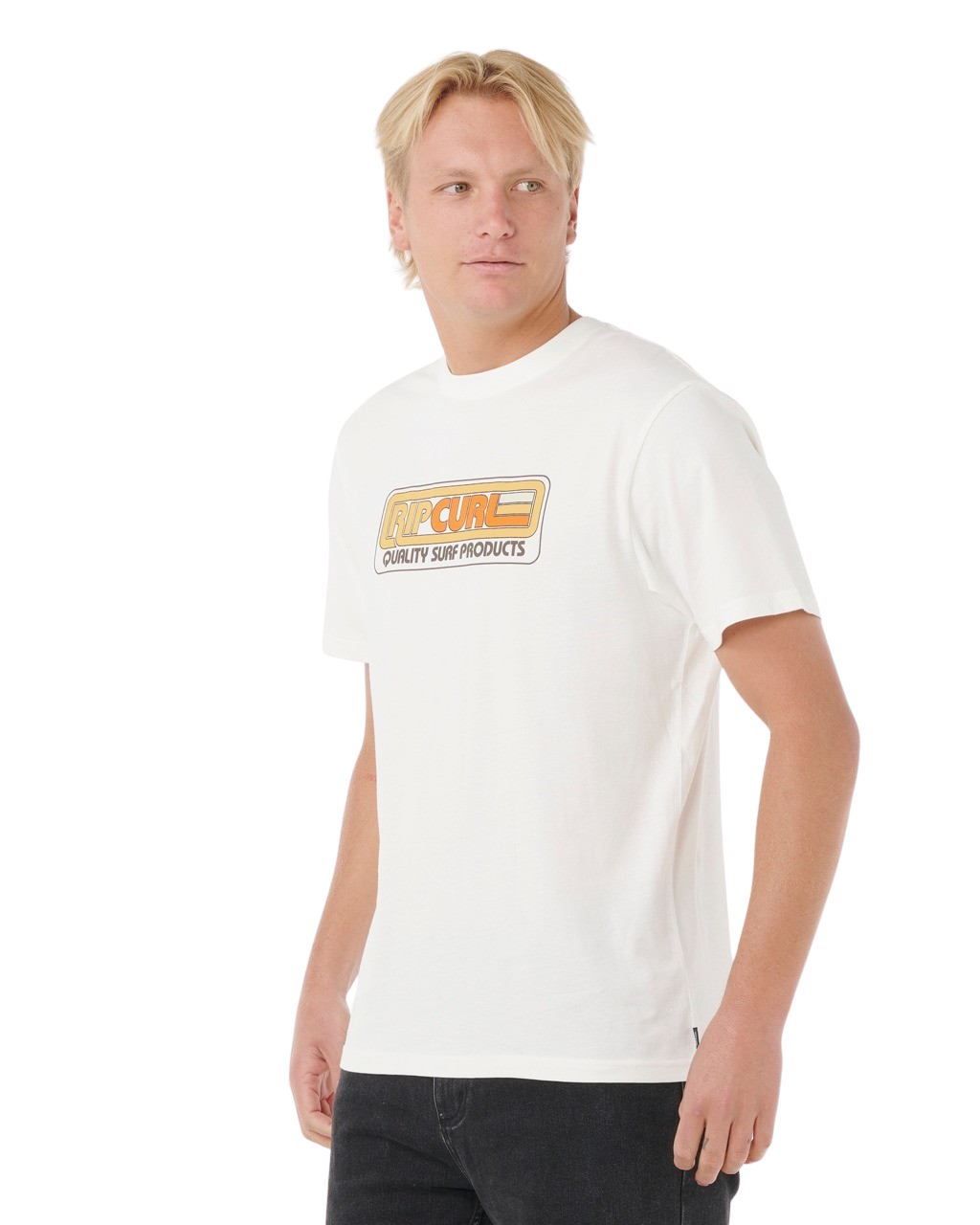 The Rip Curl Mens Surf Revival Station T-Shirt in Bone