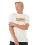 The Rip Curl Mens Surf Revival Station T-Shirt in Bone