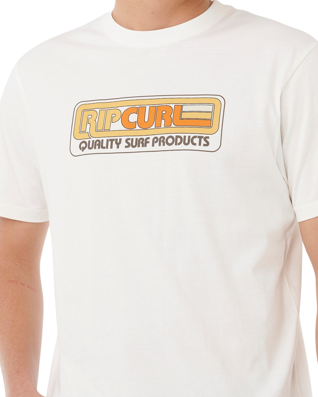 The Rip Curl Mens Surf Revival Station T-Shirt in Bone