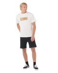 The Rip Curl Mens Surf Revival Station T-Shirt in Bone