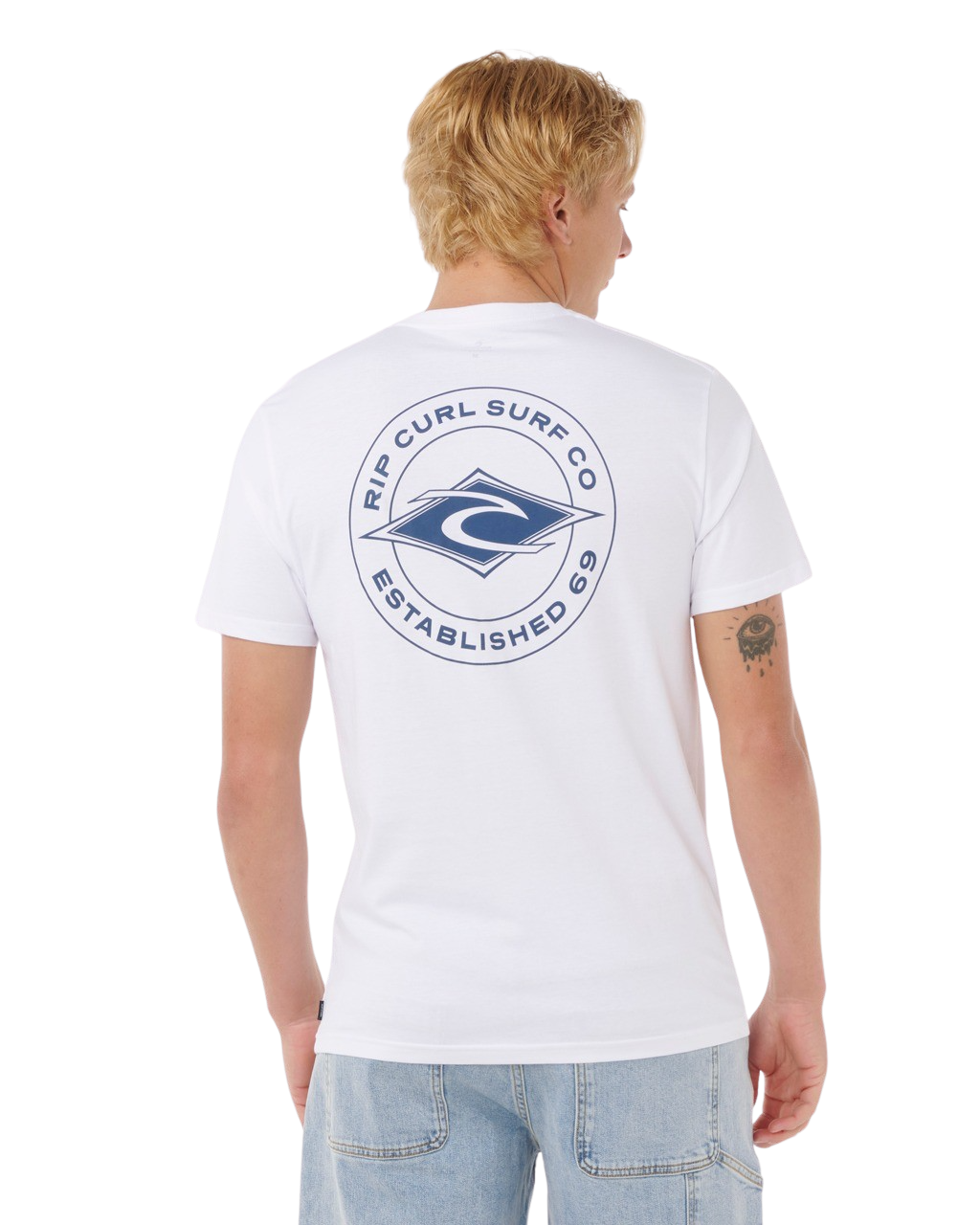 The Rip Curl Mens Staple T-Shirt in White