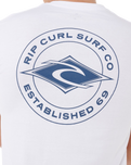 The Rip Curl Mens Staple T-Shirt in White