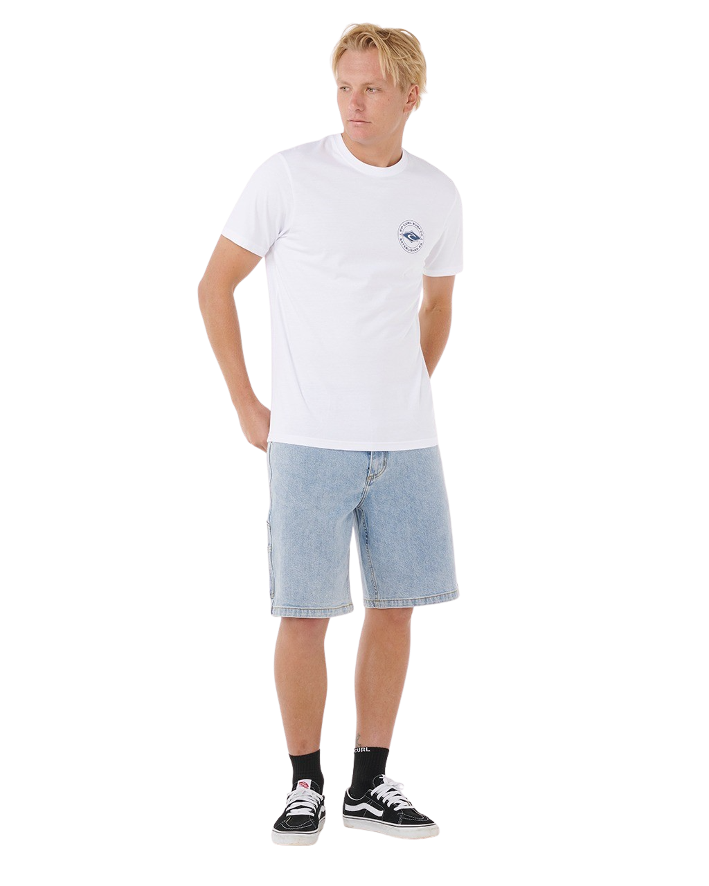 The Rip Curl Mens Staple T-Shirt in White