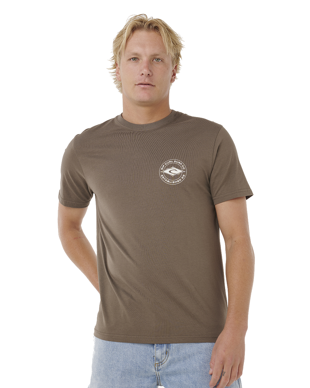The Rip Curl Mens Staple T-Shirt in Rock