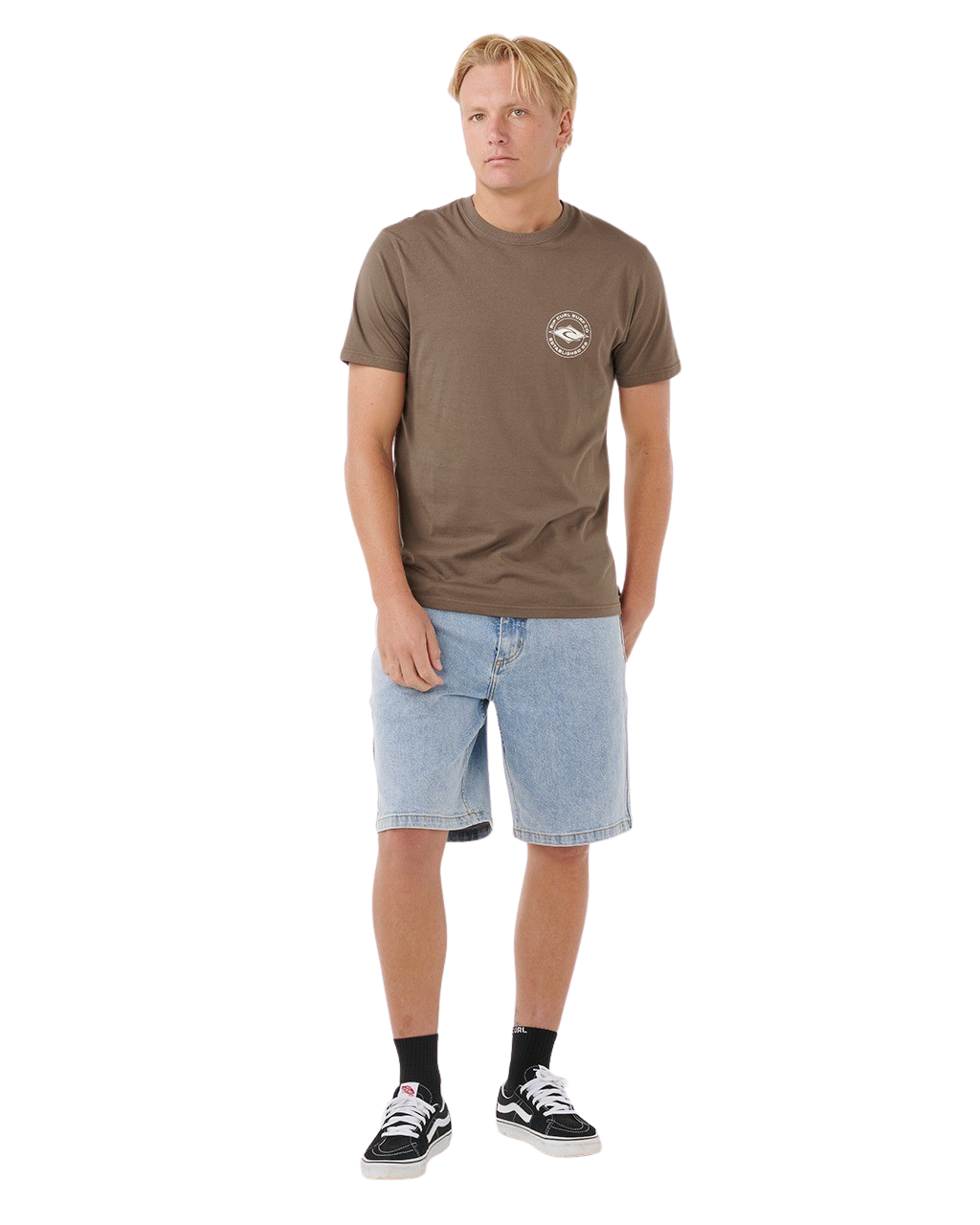 The Rip Curl Mens Staple T-Shirt in Rock