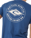 The Rip Curl Mens Staple T-Shirt in Light Navy