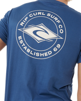 The Rip Curl Mens Staple T-Shirt in Light Navy