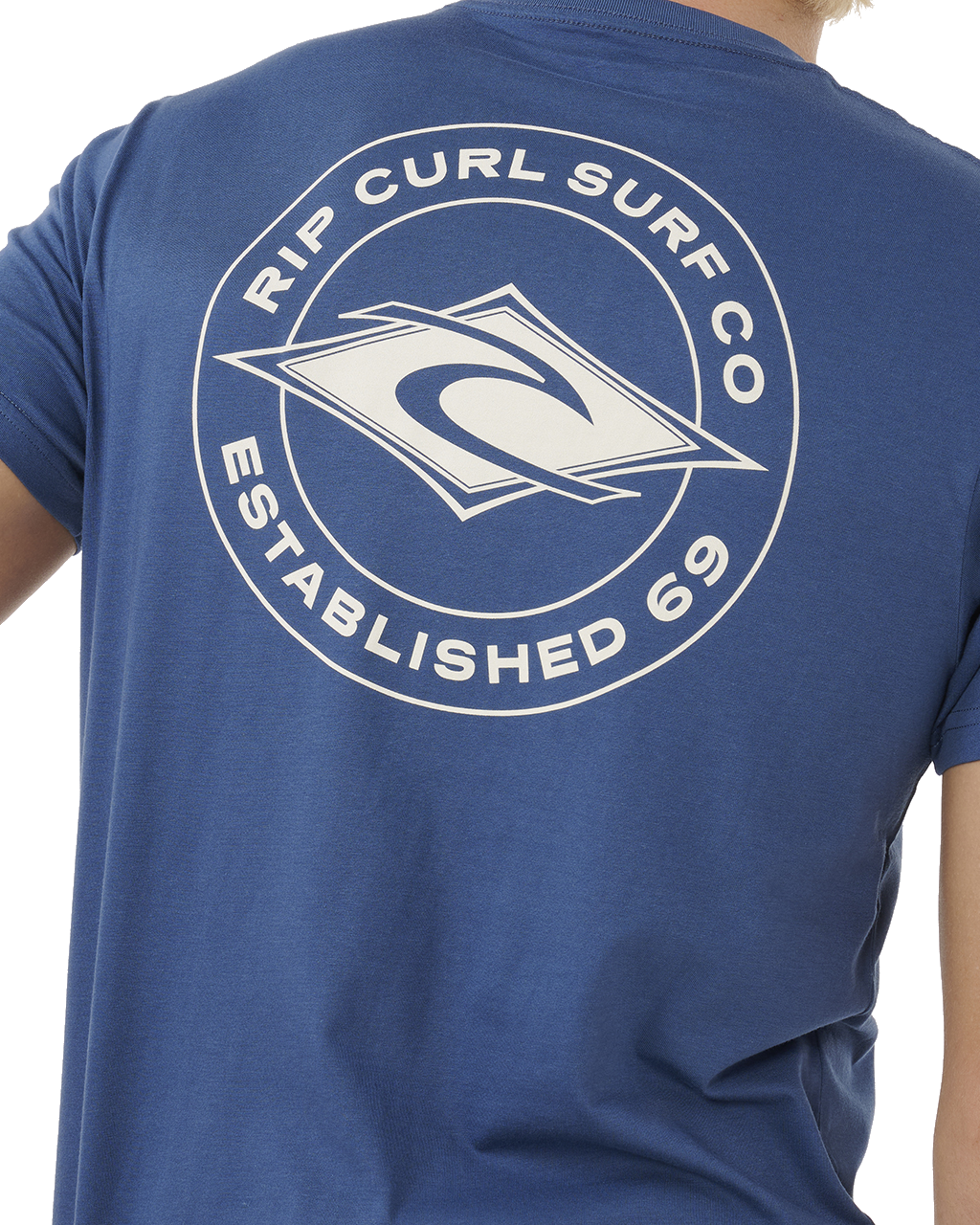 The Rip Curl Mens Staple T-Shirt in Light Navy