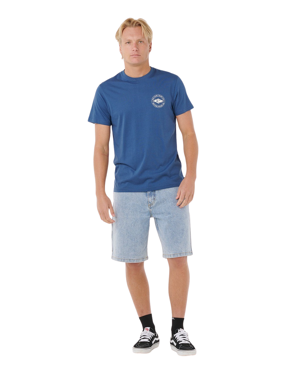 The Rip Curl Mens Staple T-Shirt in Light Navy