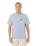 Artist Of The Search Ty Williams Coastline T-Shirt in Spray Blue