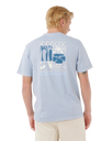 Artist Of The Search Ty Williams Coastline T-Shirt in Spray Blue
