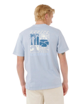 Artist Of The Search Ty Williams Coastline T-Shirt in Spray Blue