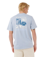 Artist Of The Search Ty Williams Coastline T-Shirt in Spray Blue