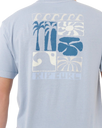Artist Of The Search Ty Williams Coastline T-Shirt in Spray Blue